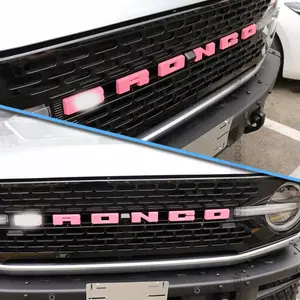 Adesivo de carro para Ford Bronco 2021-2022 kit DIY de carroceria de carro acessórios para exterior mudança de grade cor carta