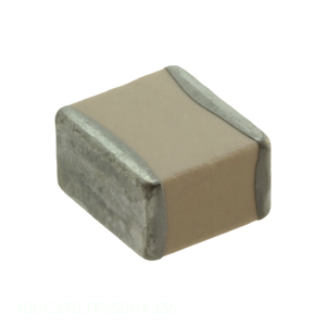 Distributeur agréé 27 pF 100C270JT2500XJ36 2325 (5864 Métrique) CAP CER 27PF 2.5KV P90 2325 Condensateur céramique - Product Image 1