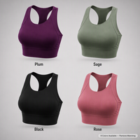 Soutien-gorge de sport yoga pour femme, écologique, grande taille, simple, à maintien élevé, léger, respirant, extensible dans quatre directions, séchage rapide, avec découpes