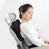 Coussin de massage corporel rechargeable EMOKA EMK-123D pour le dos et les fesses, avec fonction chauffante Shiatsu et contrôle de la minuterie