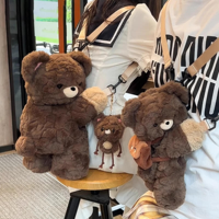 Sac à dos en peluche personnalisé de haute qualité, design mignon, matière en coton super doux, jouets en peluche pour cadeau