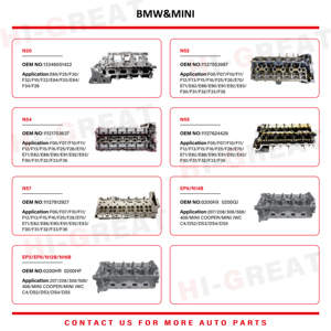 Testata del motore N20 gruppo testata del cilindro per <span class=keywords><strong>BMW</strong></span> 320 318 520 X5 <span class=keywords><strong>530</strong></span> 525 X3 X1 - Product Image 4