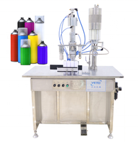 Machine de remplissage de canettes aérosol semi-automatique 3 en 1 pour désodorisant Machine de remplissage et de scellage par pulvérisation de crème solaire