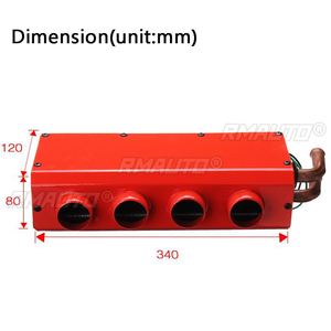 Chauffage de voiture portable 24/12V compact, dégivreur et désembueur, chauffage d'appoint pour véhicule et fourgonnette, ventilateur de chauffage à 4 sorties d'air chaud - Product Image 6
