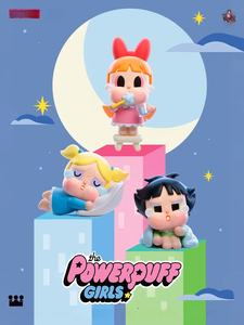Super Cute Popmart Crybaby Powerpuff Girls Series Figuras Pink Girly Feel Juguetes de moda Caja ciega Muñeca misteriosa Decoración coleccionable - Product Image 5