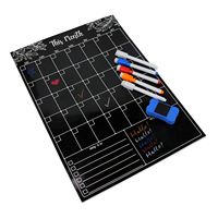 Calendrier magnétique effaçable à sec personnalisé, tableau de récompenses en papier, planificateur mensuel et hebdomadaire, ensemble d'autocollants magnétiques pour réfrigérateur