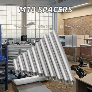 M10 Anodized Aluminum Round <b>Spacers</b> Through-Hole Cylindrical <b>Spacer</b> Standoffs Fasteners - Product Image 2