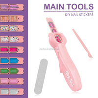 Kit de manucure mignon pour enfants, machine à estamper les motifs d'art des ongles DIY, kit de beauté, cosmétiques, jouets de jeu d'imitation, vernis à ongles, tamponneuse pour filles