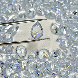 Màu Trắng Lê Cắt 6*9Mm Để 10*14Mm 1000Pcs Mỗi Túi Pha Lê Zircon Đá Lớn Tinh Thể Giọt Giọt Đá Quý Zircon Pha Lê Đá - Product Image 1