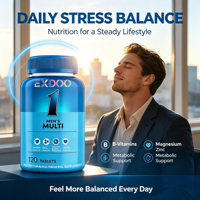 Tablet Multivitamin untuk Pria dengan Zinc, Magnesium, Vitamin D3, Vitamin B Kompleks untuk Energi, Imunitas, Mendukung Testosteron, dan Kesehatan Jantung