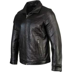 Boston Harbour 2.0 Men's New Zealand Lamb Leather Fashion <b>Car</b> Coat <b>Jacket</b> Black SFM1898 - Product Image 5