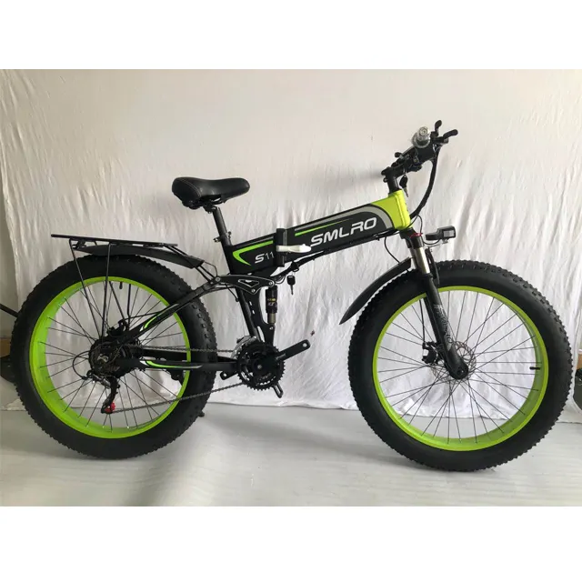 Yeni varış katlanır elektrikli bisiklet yağ bisiklet katlanabilir yağ lastik e-bike 48V 1000W elektrik motoru