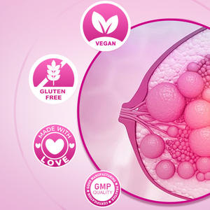 Las cápsulas de aumento de senos compuestos sin gluten veganas contienen colágeno para mejorar la ptosis de la piel para mujeres - Product Image 3