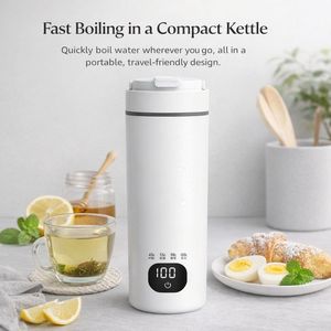 Tasse chauffante électrique sans fil, <span class=keywords><strong>chauffe</strong></span>-bouteille de voyage, <span class=keywords><strong>chauffe</strong></span>-espresso portable USB pour l'extérieur - Product Image 1