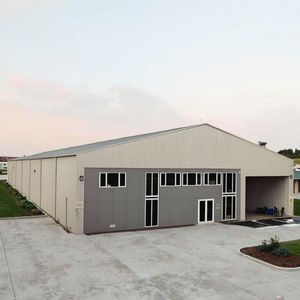 อาคารคลังสินค้าโครงเหล็กสำเร็จรูปต้นทุนต่ำที่มีการออกแบบระยะยาวสำหรับใช้ในอุตสาหกรรมและเชิงพาณิชย์ - Product Image 2