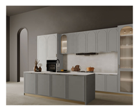 Designs de cuisines modulaires laquées de style européen moderne, fabrication en Chine