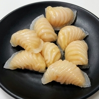 Har Gow, Dumplings de Camarón Congelados en Cristal, IQF, Pre-Esteñados, Dim Sum Cantonés, Dumplings de Camarón Hechos a Mano con Piel Delgada, Halal, Venta al Por Mayor