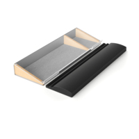Repose-poignet ergonomique en bois avec support de plateau de clavier en alliage d'aluminium pour ordinateur à utiliser avec le calendrier