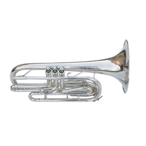 Trombón de Marcha SEASOUND OEM en Si Bemol Plateado de Alta Calidad JYMTB1312S Instrumento Tipo Trompeta Económico - Product Image 4