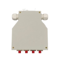 Boîtier de terminaison fibre optique 4 ports sur rail DIN, adaptateur 4 cœurs FC/UPC APC, boîtier de distribution et de terminaison FTTH pour réseau industriel