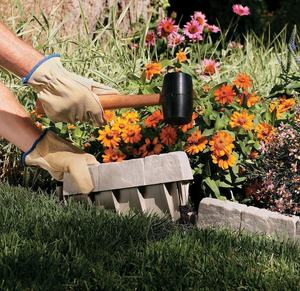 Bordo Decorativo in Plastica Effetto Pietra per <span class=keywords><strong>Giardino</strong></span> e Prato Ornamenti per Spazi Esterni - Product Image 2