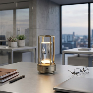 LED Kablosuz Masa Lambası Pilli Kısılabilir Şarj Edilebilir Masa Lambası Akşam Yemeği/Yemek Odası/Yatak Odası/Bar/Kamp/İç Mekanlar için - Product Image 2