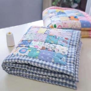 Lightweight Kids <strong>Patchwork</strong> Blanket Wide Binding Baby <strong>Quilt</strong> - Product Image 1