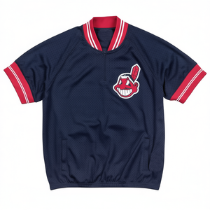 Hot Selling Custom Design Sublimated Cardinals Embroidered <b>Baseball</b> 1/4 Jackets Jersey 25 Number Pinstripe Design Jacket - Product Image 1