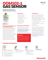 Capteur de gaz photoélectrique Honeywell EnviteC Series OOM102-1 CITY pour la détection du CO2 et de l'O2