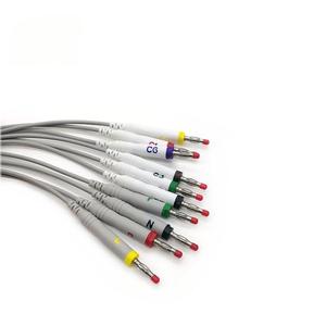 Compatible Edan SE-1515 DX12 Holter ECG Cable <b>10</b> Lead <b>12</b>-channel TPU Leadwires 75CM RoHS Certified - Product Image 6