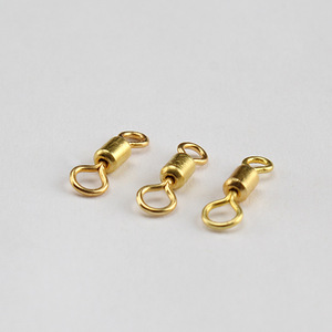 Aohu Barrel Swivel Eye And Eye 8101214 Gold Fishing Accessory - Product Image 2