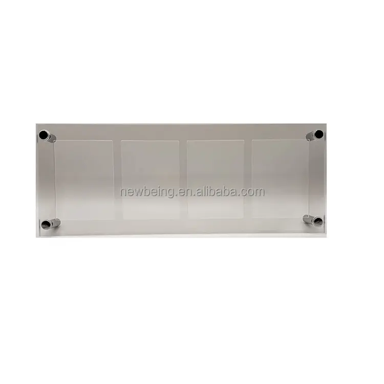 Trading Card Frame Holder Stand Display - 4 Card Slots Clear Acrylic UV Filtering Screwdown