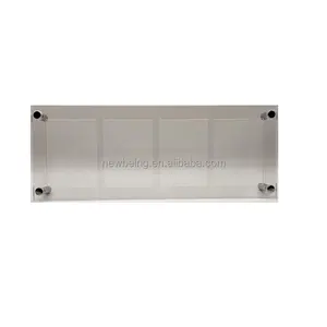 Ruilkaart Frame Houder Standaard Display - 4 Kaartsleuven Doorzichtig Acryl UV-Filtering Schroefdraad