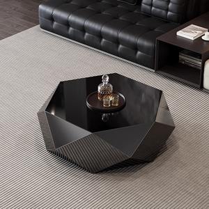 Modern Tasarımcı İtalyan Minimalist Altın Paslanmaz Çelik Düzensiz Şekilli Dekoratif Oturma Odası Daire Sehpa - Product Image 2