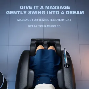 Yeni tasarım lüks Shiatsu 3D sıfır yerçekimi lüks Recliner sandalye masaj elektrikli kas tam vücut masajı sandalye