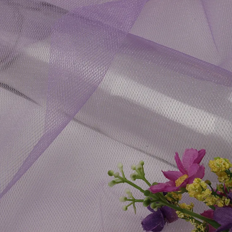 Vestido de noite feminino saia de nylon tricot de tule macio 19gsm para decoração de tecido de casamento