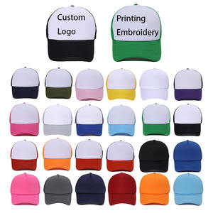 Vente en gros de casquettes de baseball à 5 panneaux pour le sport, publicité, visière d'été, casquette de baseball en maille, casquette en <span class=keywords><strong>filet</strong></span> éponge, logo personnalisé - Product Image 1