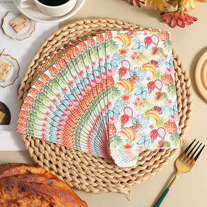 Fruit And Animal Print Paper Napkins 330mm X 400mm For Themed Parties - Product Image 4