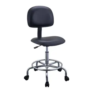 Multifuncional ESD antiestático ajustável giratória Footrest Ring Chair