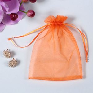 Sacs en organza pour bonbons, sacs cadeaux à cordon, impression de logo personnalisée, service OEM, Noël - Product Image 3