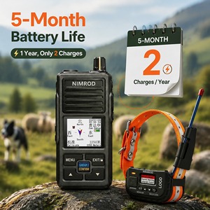 Radio bidirectionnelle <span class=keywords><strong>longue</strong></span> <span class=keywords><strong>portée</strong></span> pour équipe de <span class=keywords><strong>chasse</strong></span> avec collier GPS double pour les missions de <span class=keywords><strong>chasse</strong></span> en extérieur et en cross-country - Product Image 2