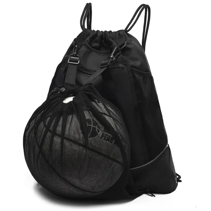 Großhandel leichte Kordel zug Gym Rucksack Tasche für Fußball Fußball Basketball Volleyball