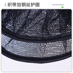 Filet de pêche portable en nylon à mailles de 2 mm pour la pêche en ruisseau – Panier de rangement pour matériel de pêche - Product Image 5