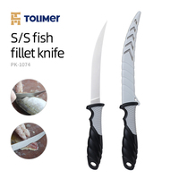 Pisau Fillet Ikan TOLIMER PK-1074 Berkualitas Tinggi 5cr15mov dengan Sarung PP, Bilah Tajam 6-7.9 inci untuk Memotong/Mengiris, Berbagai Warna