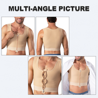 Débardeur de sport sans manches pour hommes, gaine amincissante et sculptante pour le ventre et la taille, effet ventre plat, Fajas Colomblanas