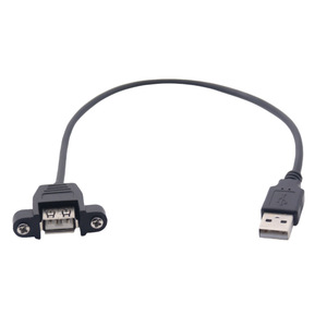 Câble d'extension <span class=keywords><strong>USB</strong></span> avec oreilles de fixation par trous de vis, <span class=keywords><strong>USB</strong></span> 2.0 mâle vers femelle, en cuivre sans oxygène - Product Image 6