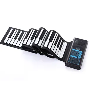 Wholesale Touch Sensitive Multi Function Roll Up Piano Portable Electronic Hand Roll Piano 88 Key Digital Piano Roll Up