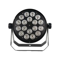 18x10W LED Slim PAR RGBW Lights Projecteurs de scène de fête de mariage émettant diverses couleurs pour les spectacles événementiels