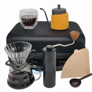 In stock Coffee Set for Home Cafe Restaurant Camping Convenient Easy Carry Coffee Kit