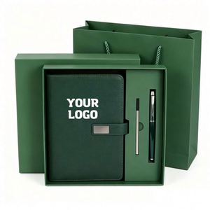 2025 Wholesale Custom Diary <b>Journal</b> Corporate A5 Leather Notebook Gift Sets With Luxury Pen Business Gift Set - Product Image 1